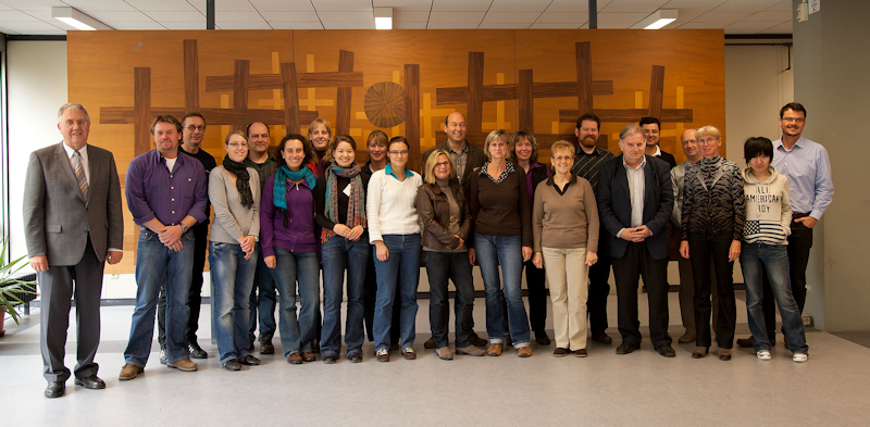 Gruppenbild der Teilnehmer am 1. Lehrgang "Transmissionselektronenmikroskopie" am LEM